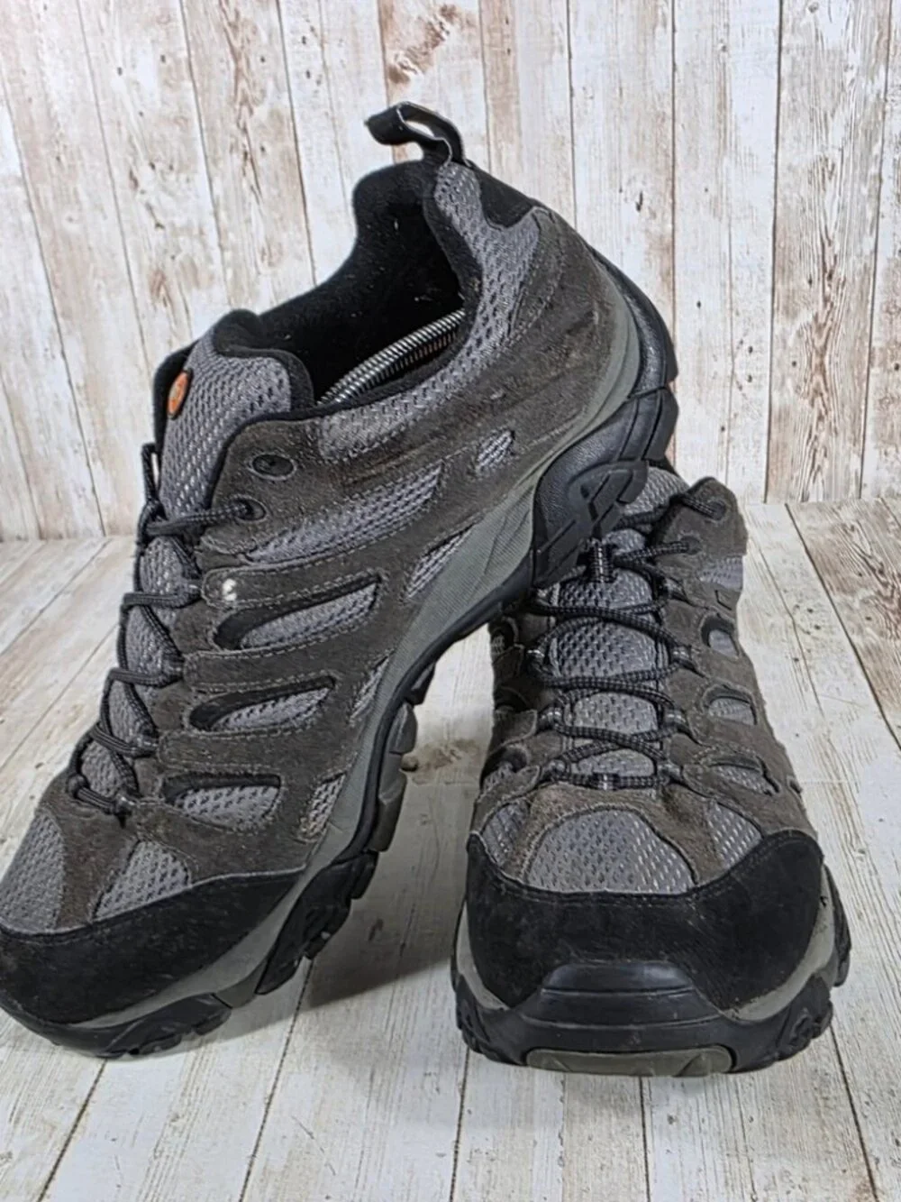 Merrell Moab Beluga Waterproof Hiking Trail Shoes Vibram Soles Men's Size 14